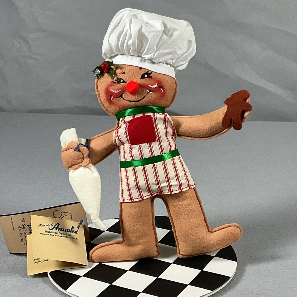 Annalee Cookie Cook Boy Chef Christmas Doll 7296 Gingerbread Figure‎